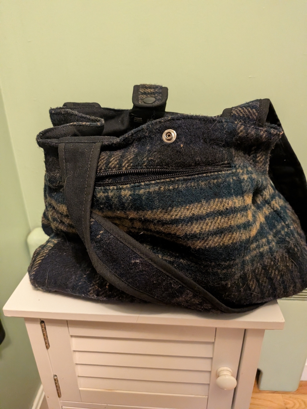 Johnson Woolen Mills Tartan Shoulder Bag